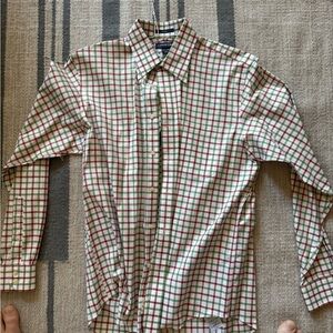 Lands end Men's Multicolor Checkered Shirt